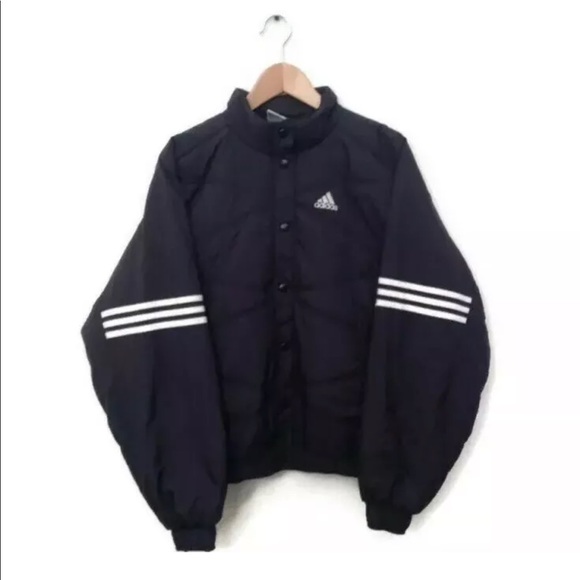 adidas Other - Adidas Jacket VTG Zip Up Track Spell Out Logo L 90s